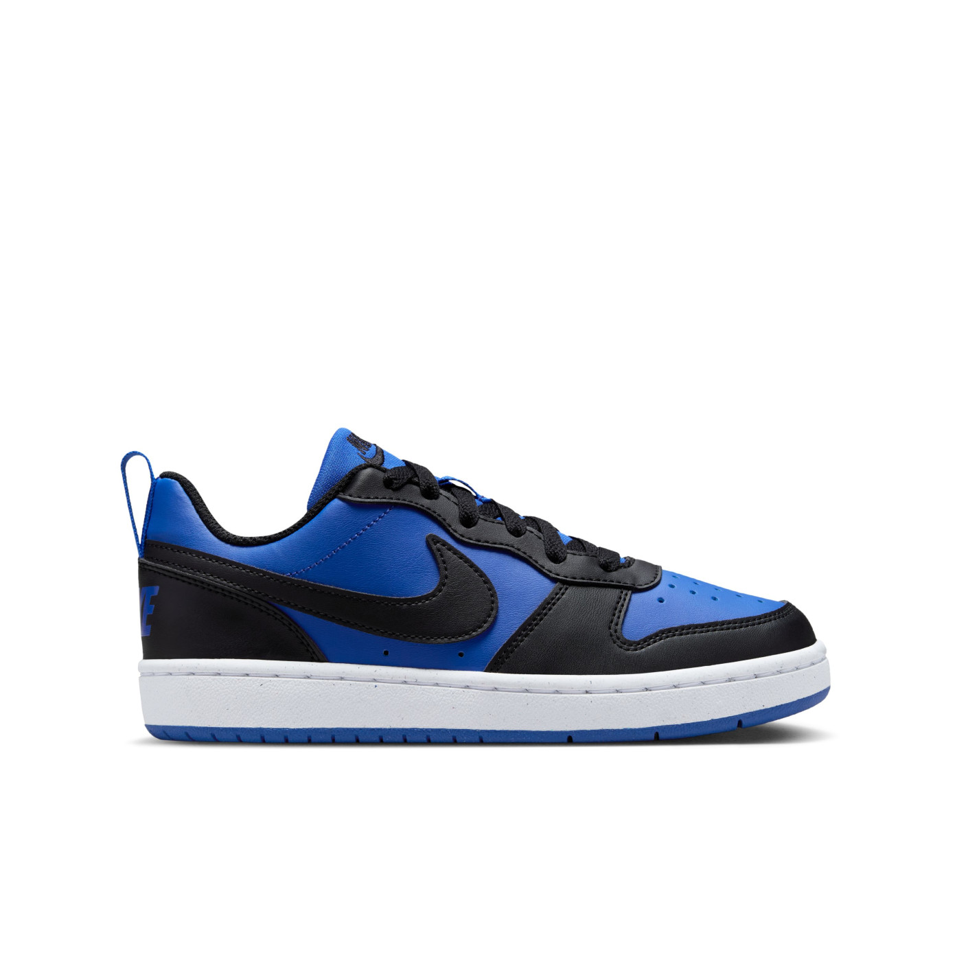 Baskets Nike Court Borough Low Recraft GS pour enfant, bleu, noir, blanc