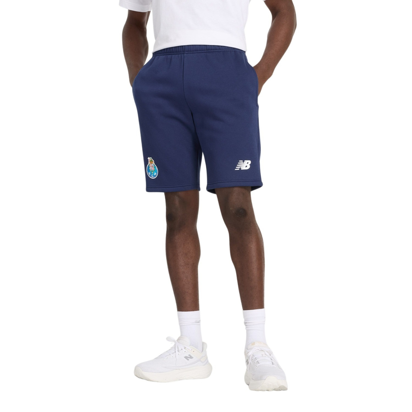 New Balance FC Porto Travel Short 2024-2025 Bleu Foncé Blanc