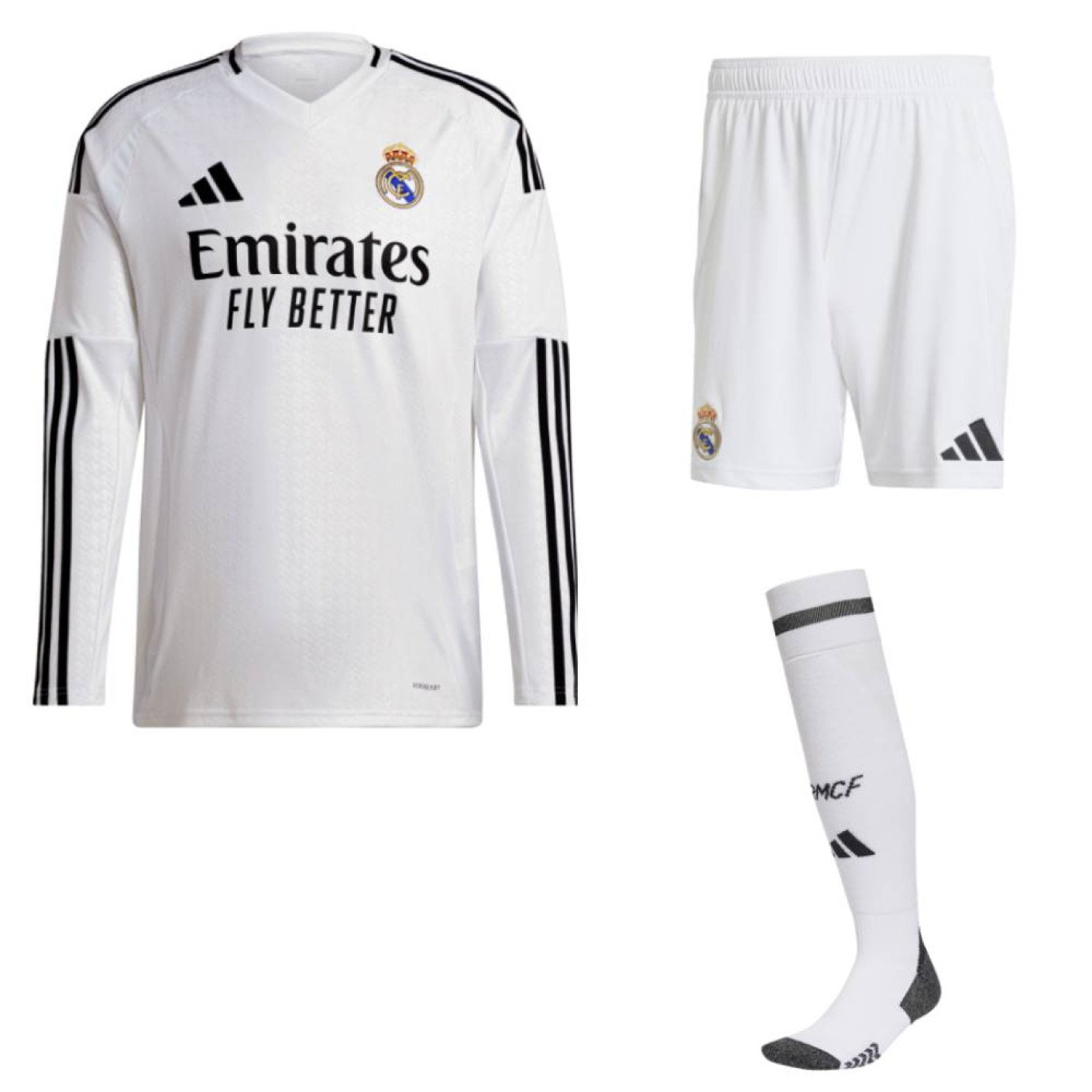 adidas Real Madrid Thuistenue 2024-2025 Lange Mouwen