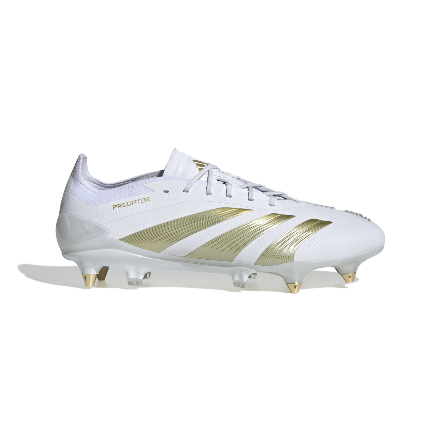 adidas Predator Elite IJzeren-Nop Voetbalschoenen (SG) Wit Goud