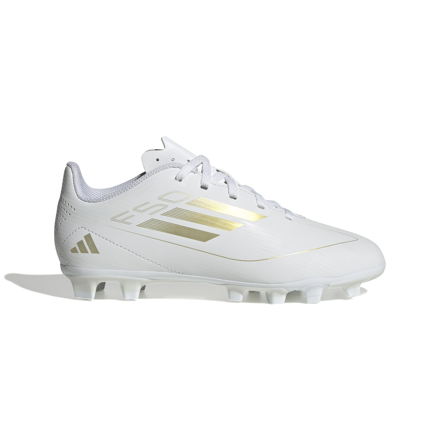 adidas F50 Club Gazon Naturel Gazon Artificiel Chaussures de Foot FxG Enfants Blanc Dore Voetbalshop.be