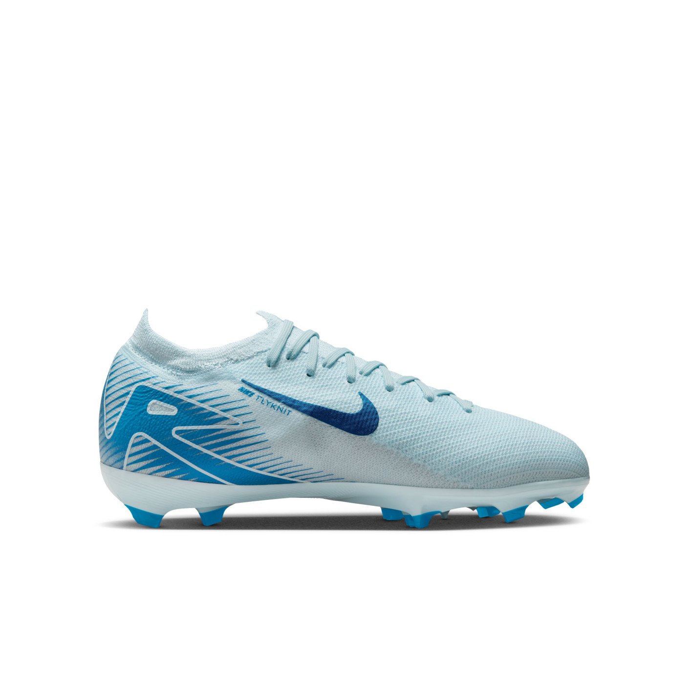 Nike Zoom Mercurial Vapor 16 Pro Gazon Naturel Chaussures de Foot FG Enfants Bleu Clair Bleu Voetbalshop.be