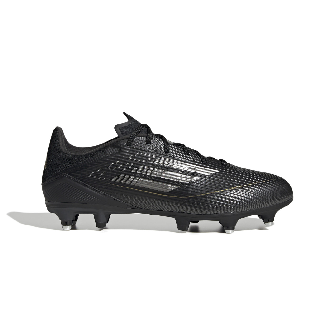 adidas F50 League Crampons Visses Chaussures de Foot SG Noir Gris Dore