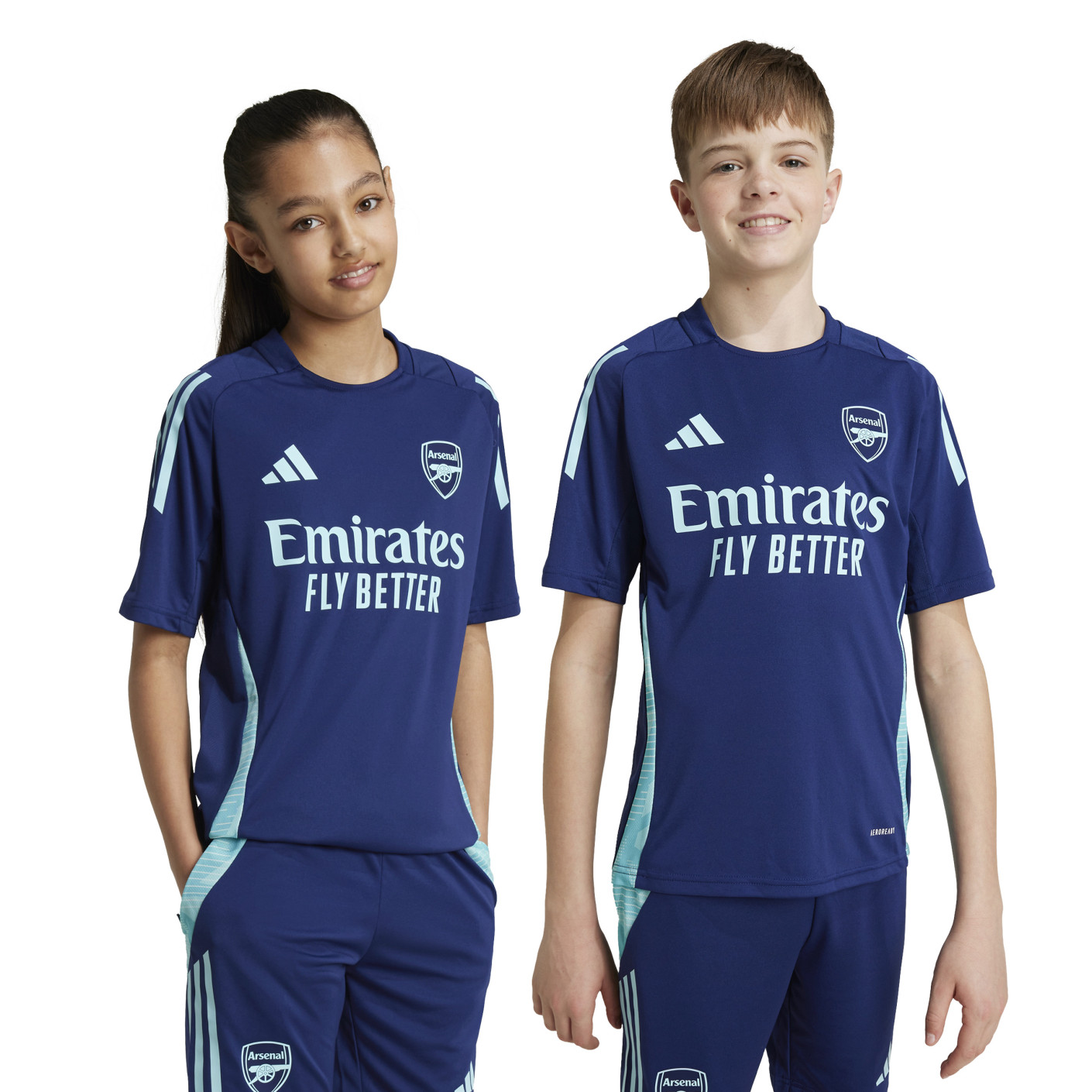 adidas Arsenal Maillot d'Entraînement 2024-2025 Enfants Bleu Foncé Bleu Clair