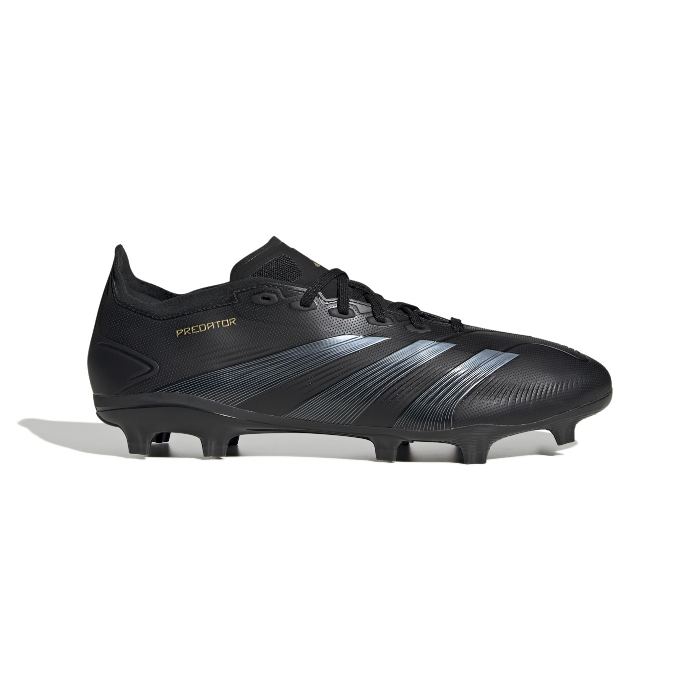 adidas Predator League Gazon Naturel Chaussures de Foot (FG) Noir Gris Doré