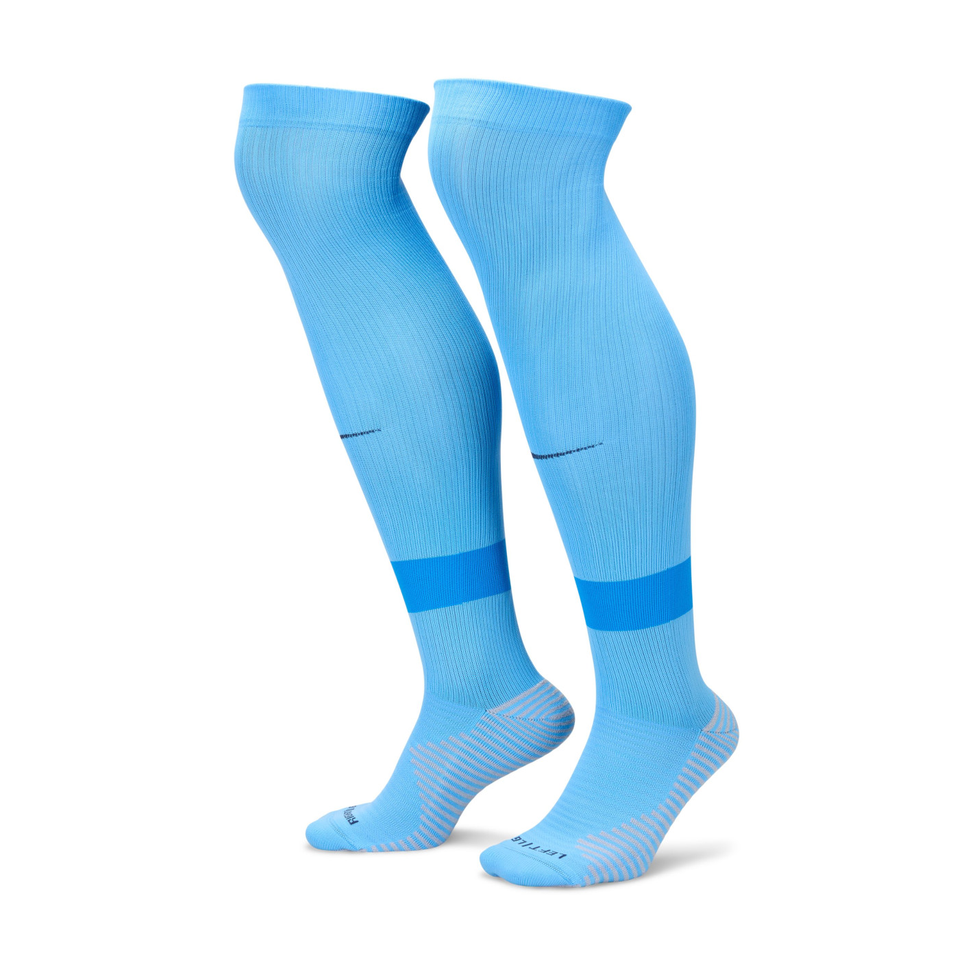 Chaussettes de football Nike Strike bleu clair bleu