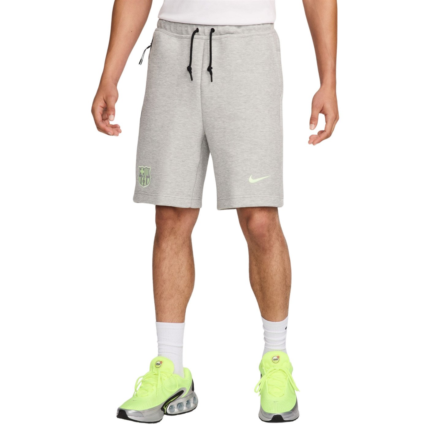 Nike FC Barcelone Tech Fleece Short 2024-2025 Gris Vert Clair