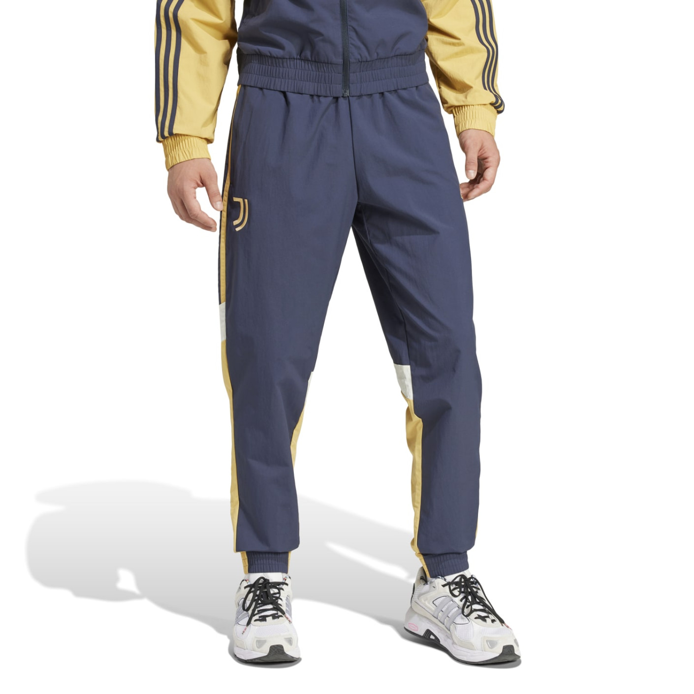 adidas Juventus Culturewear Veste d'Entraînement Woven 2024-2025 Jaune Bleu Foncé