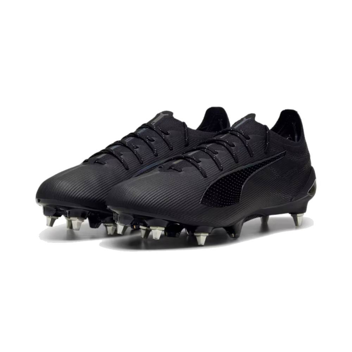 PUMA Ultra 5 Ultimate IJzeren-Nop Voetbalschoenen (SG) Zwart Wit