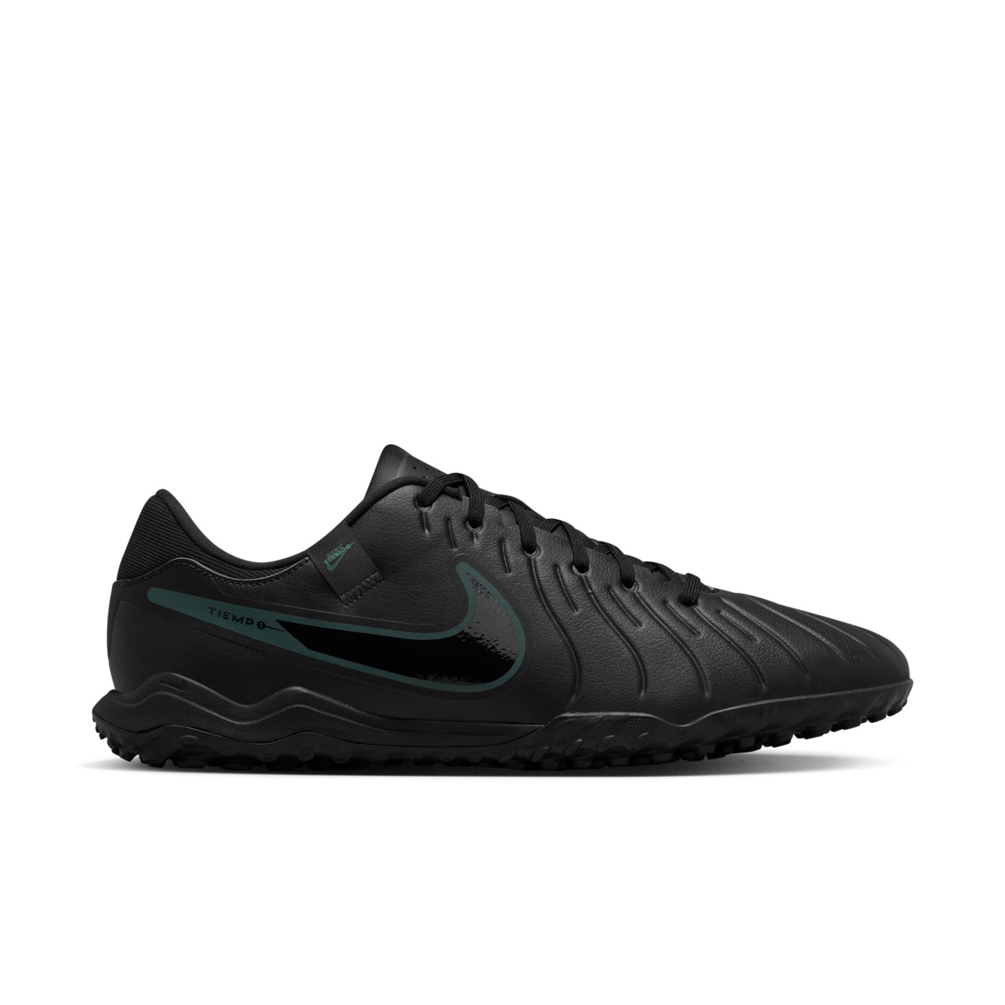 Nike Tiempo Legend 10 Academy Turf Chaussures de Foot TF Noir Vert Fonce Voetbalshop.be