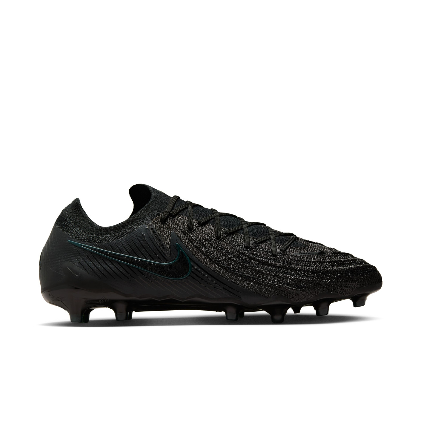 Nike Phantom GX II Elite Gazon Artificiel Chaussures de Foot (AG) Noir Vert Foncé