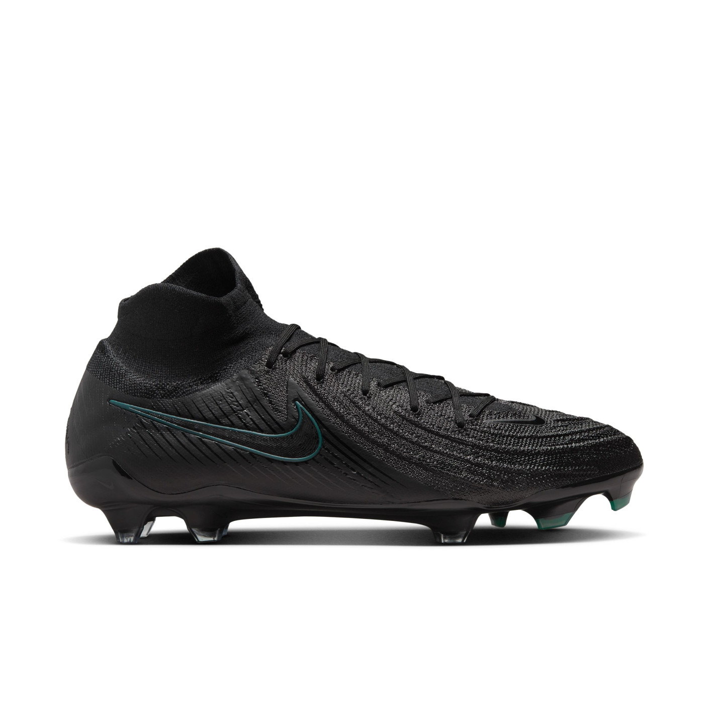 Nike Phantom Luna II Elite Gras Voetbalschoenen FG Zwart Donkergroen