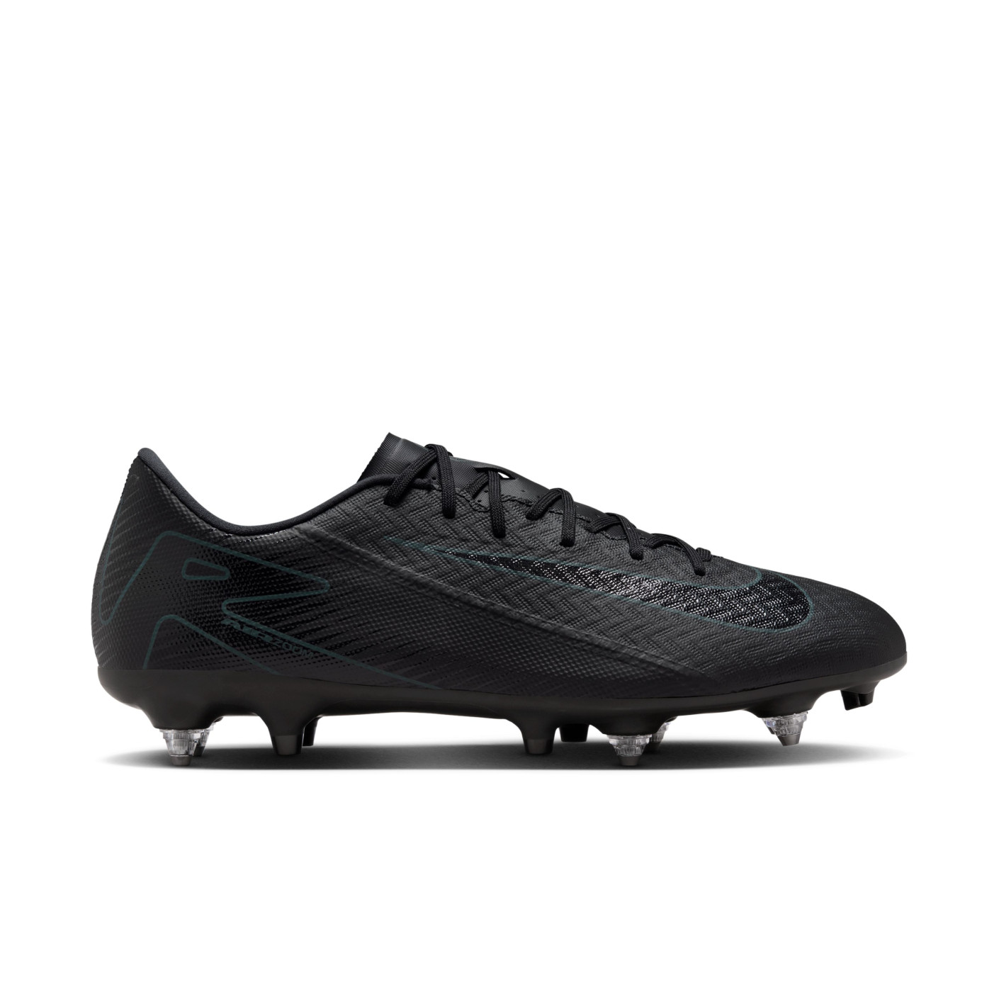 Nike Zoom Mercurial Vapor 16 Academy Crampons Vissés Chaussures de Foot (SG) Anti-Clog Noir Vert Foncé