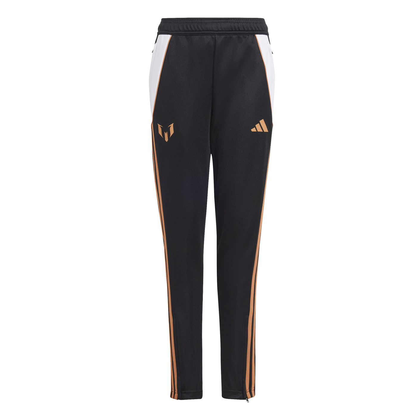 Pantalon d'entraînement adidas Messi pour enfants noir blanc doré