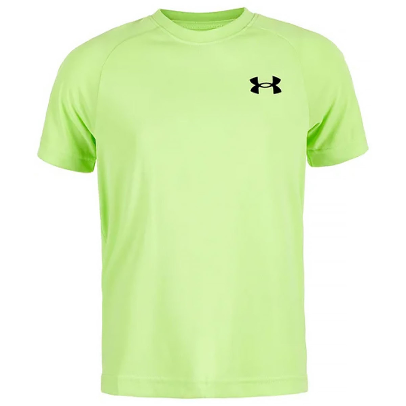 Chemise d'entraînement Under Armour Tech 2.0 pour enfants, vert vif et noir