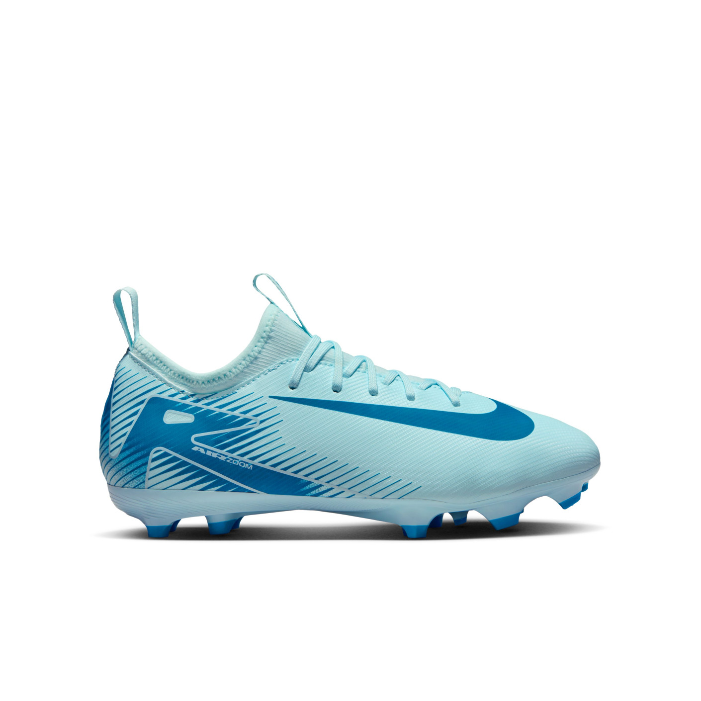 Nike Zoom Mercurial Vapor 16 Academy Gazon Naturel Gazon Artificiel Chaussures de Foot (MG) Enfants Bleu Clair Bleu