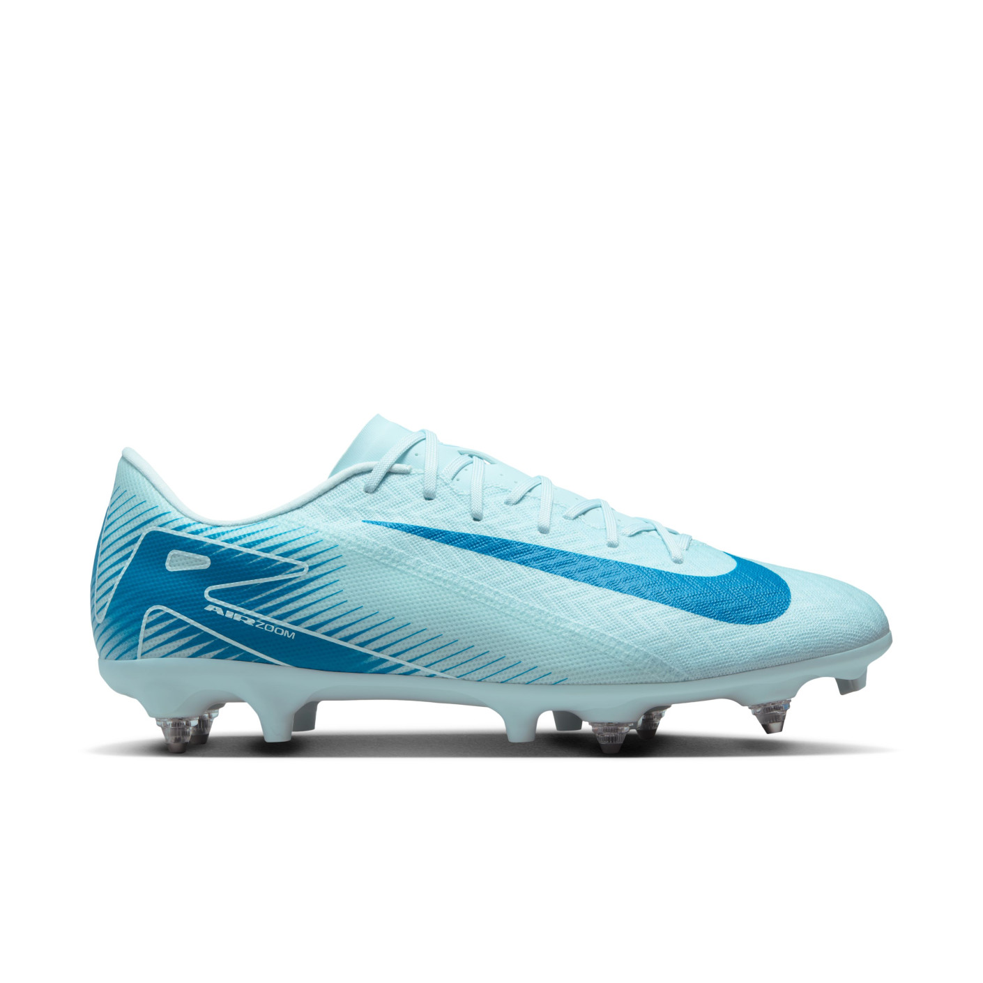 Nike Zoom Mercurial Vapor 16 Academy Crampons Vissés Chaussures de Foot (SG) Anti-Clog Bleu Clair Bleu