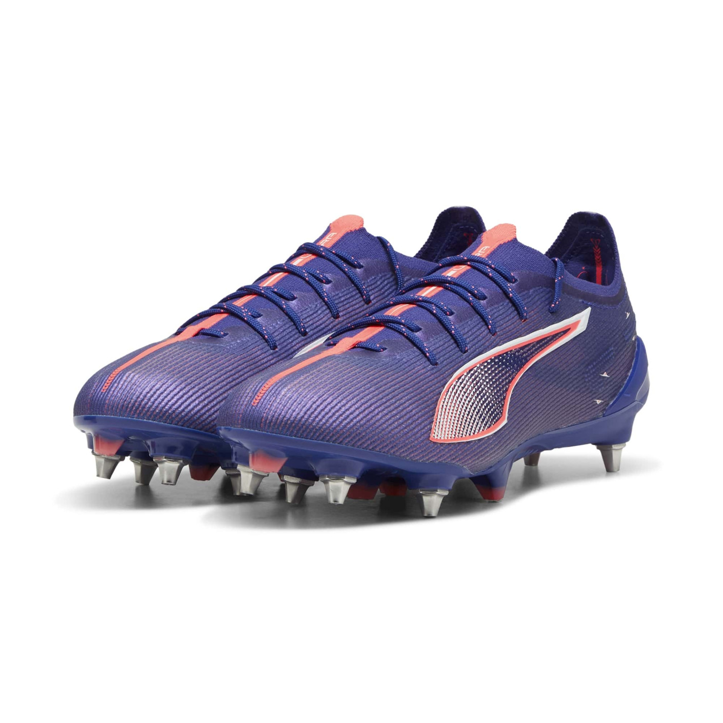 PUMA Ultra 5 Ultimate Crampons Vissés Chaussures de Foot (SG) Mauve Rose Clair Blanc