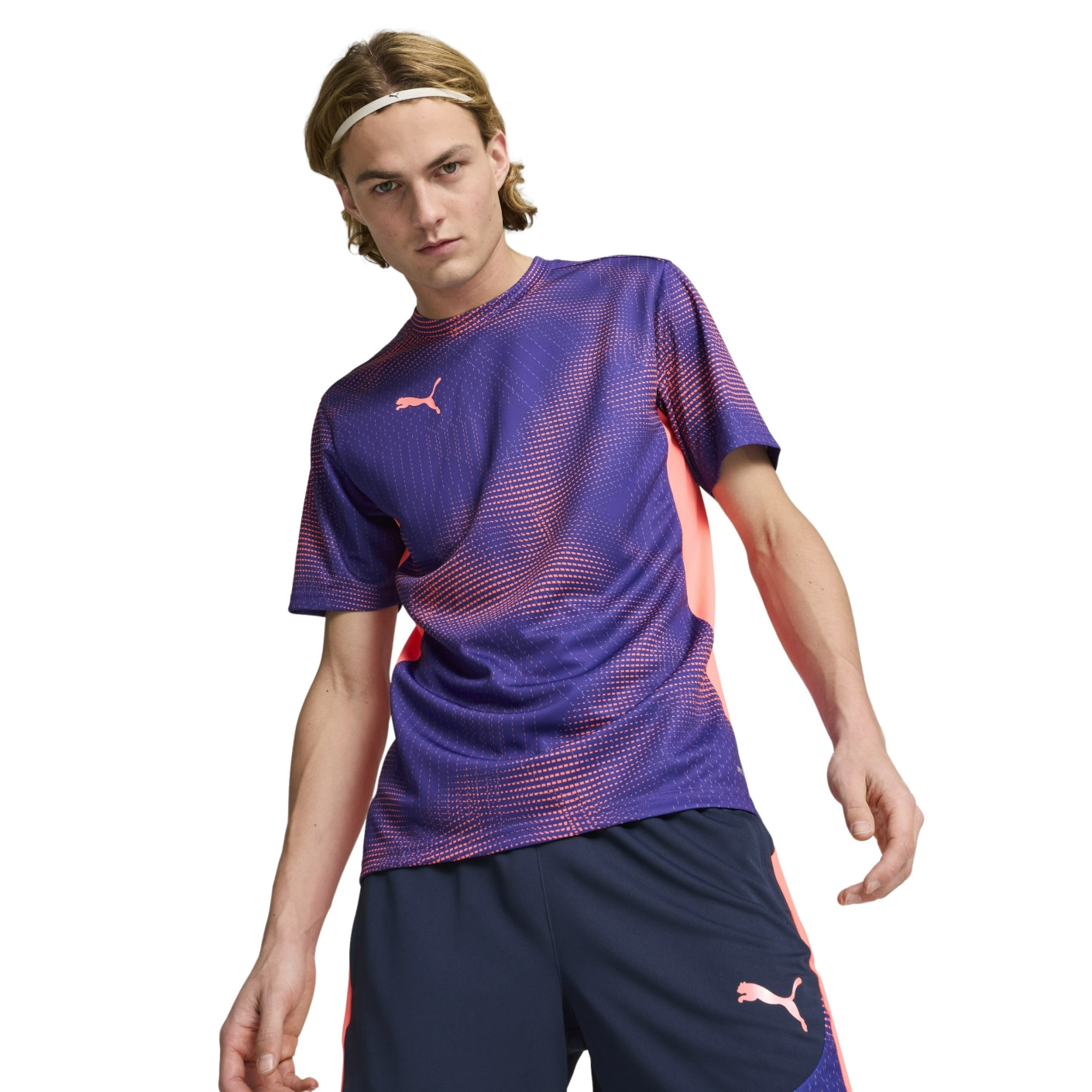 PUMA individualFINAL Trainingsshirt Paars Lichtroze