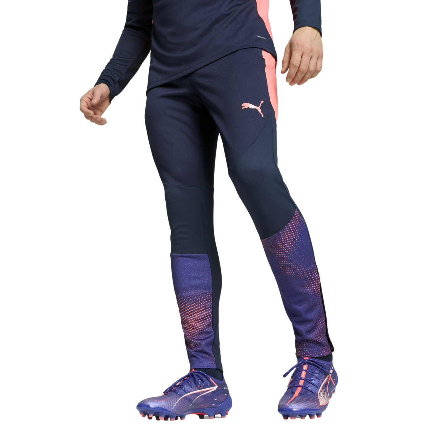 PUMA individualFINAL Pantalon d'Entraînement Bleu Foncé Mauve Rose Clair