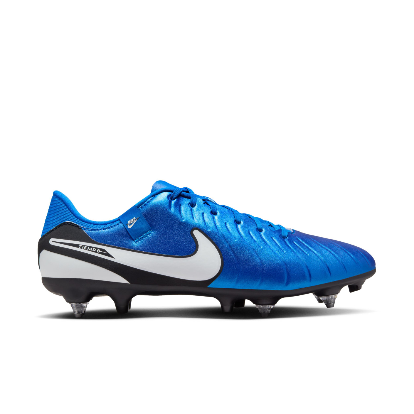 Nike Tiempo Legend 10 Academy Crampons Vissés Chaussures de Foot (SG) Anti-Clog Bleu Blanc Noir