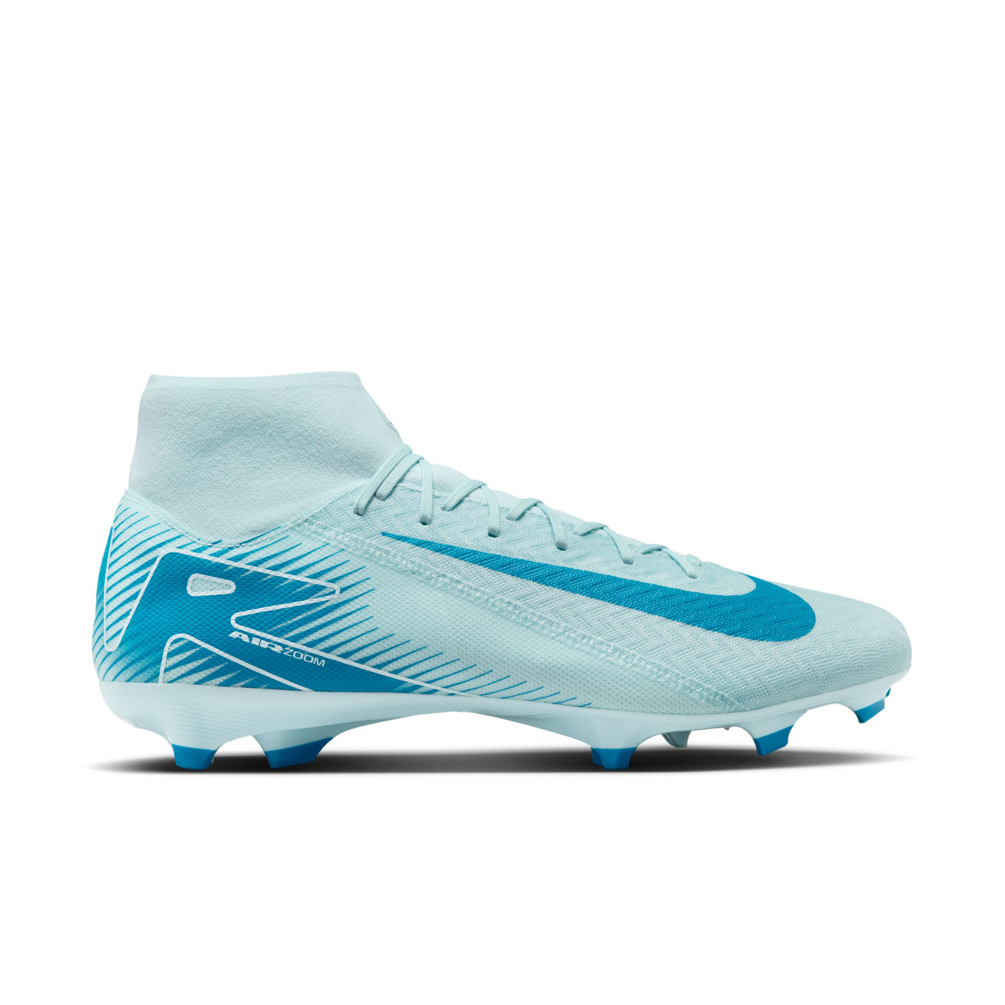 Nike Zoom Mercurial Superfly 10 Academy Gazon Naturel Artificiel Chaussures de Foot (MG) Bleu Clair Bleu