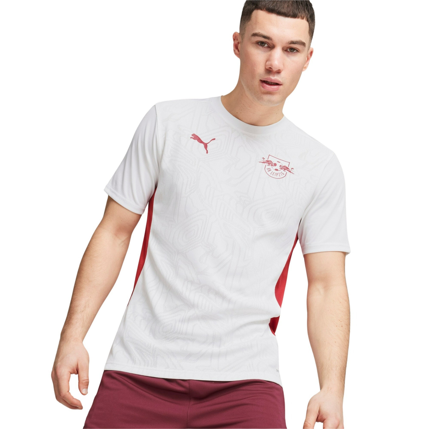 PUMA RB Leipzig Maillot d'Entraînement 2024-2025 Blanc Rouge