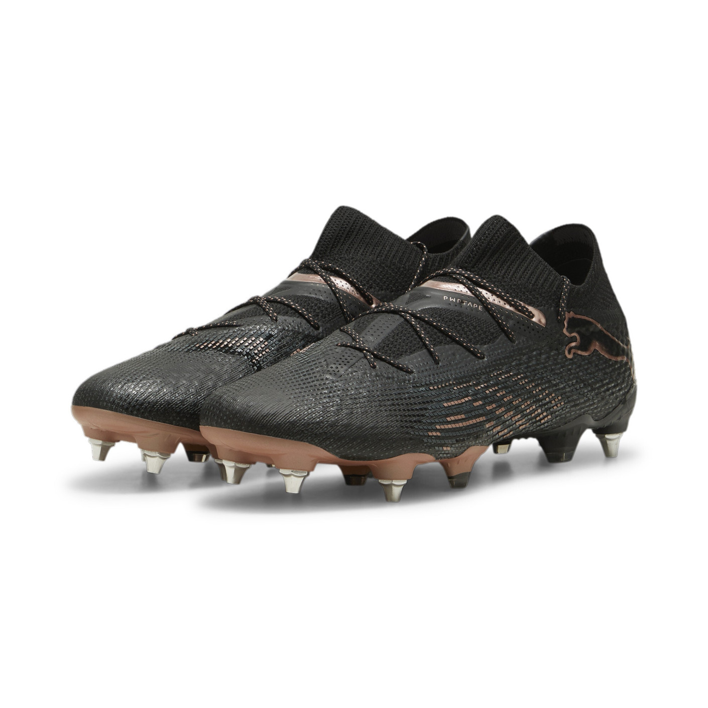 PUMA Future 7 Ultimate Crampons Visses Chaussures de Foot SG Noir Bronze Gris Fonce Voetbalshop.be