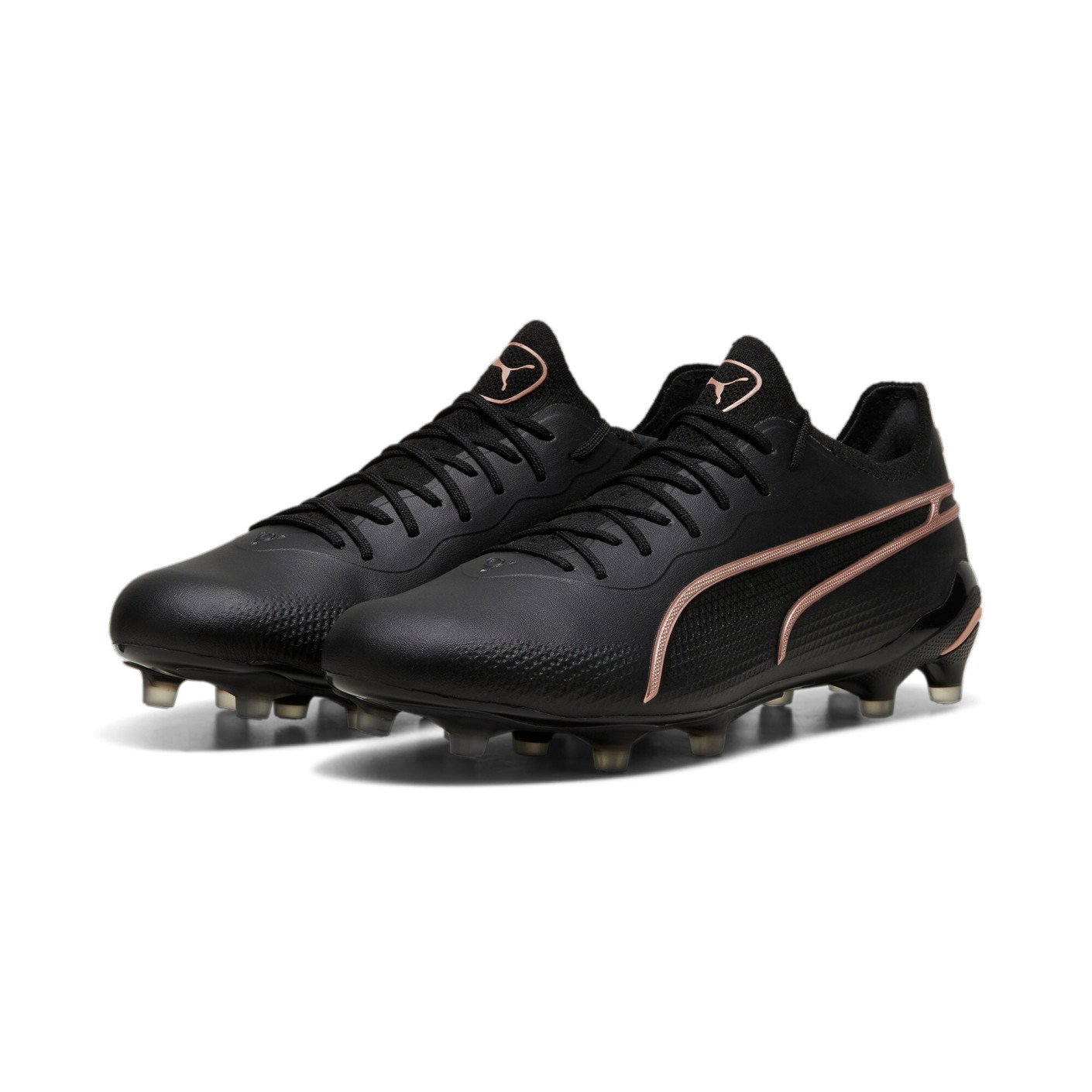 PUMA King Ultimate Gazon Naturel Gazon Artificiel (MG) Noir Bronze Gris Foncé