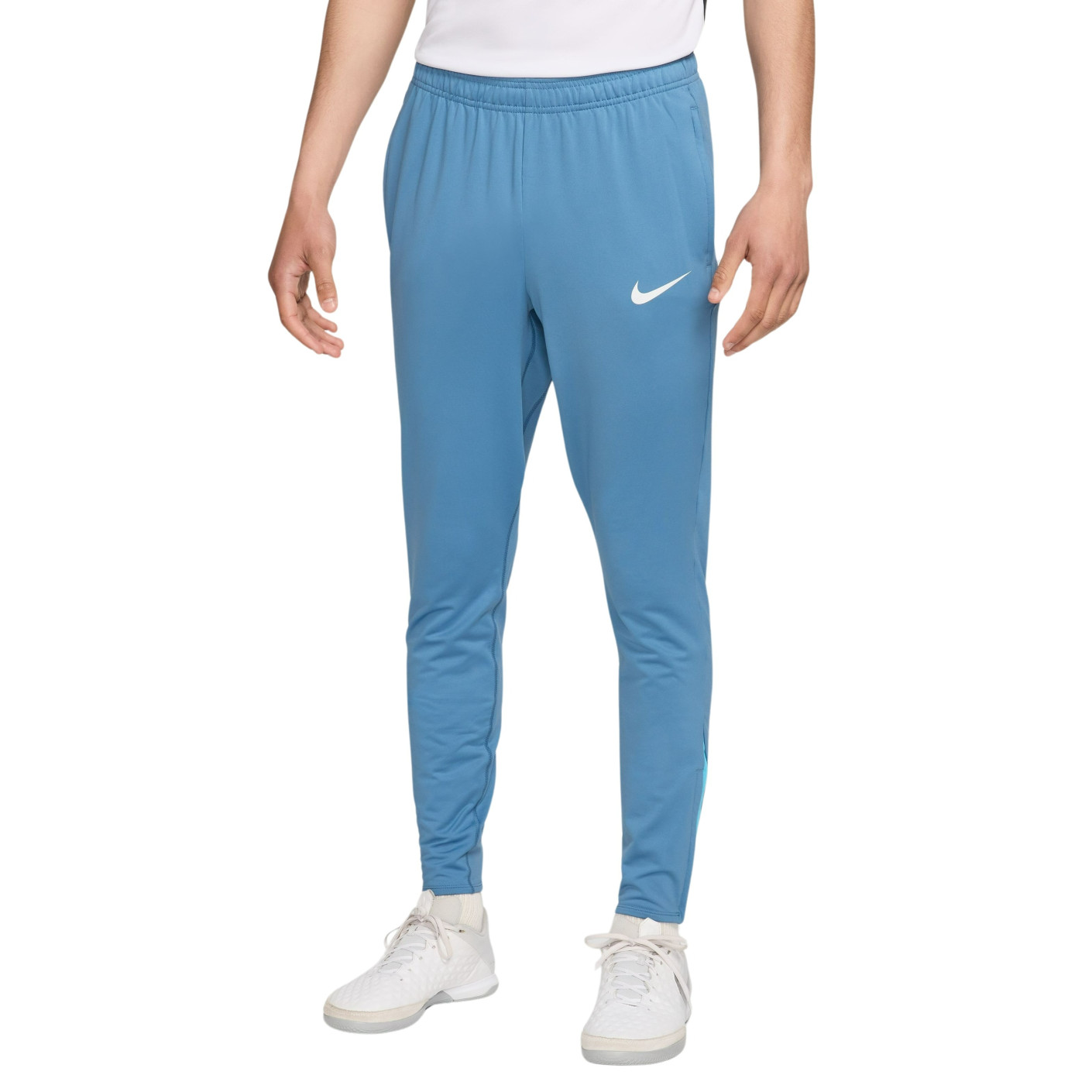 Pantalon d'entraînement Nike Strike bleu clair blanc