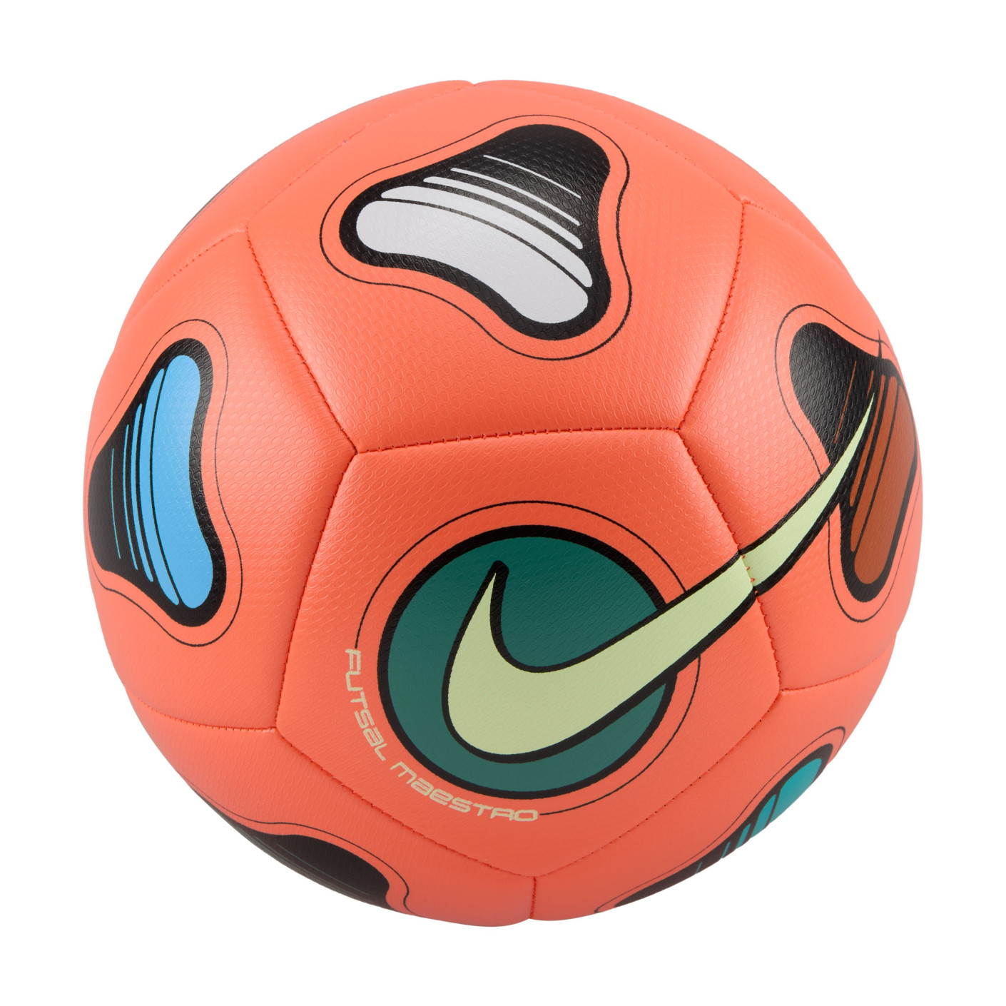 Nike Maestro Ballon de Foot Futsal Taille 4 Orange Noir Multicolore