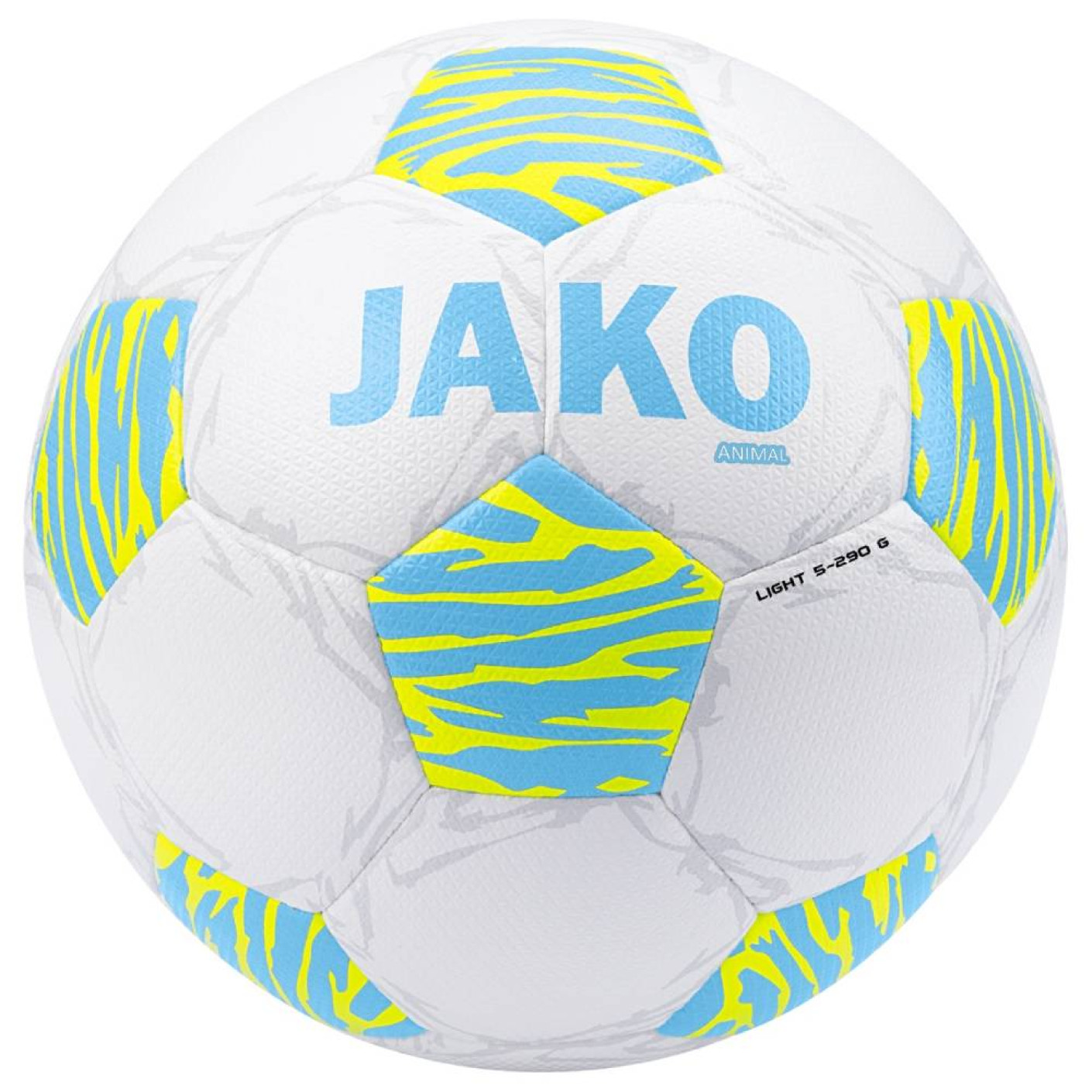 Ballon de football JAKO pour animaux, blanc, bleu, jaune