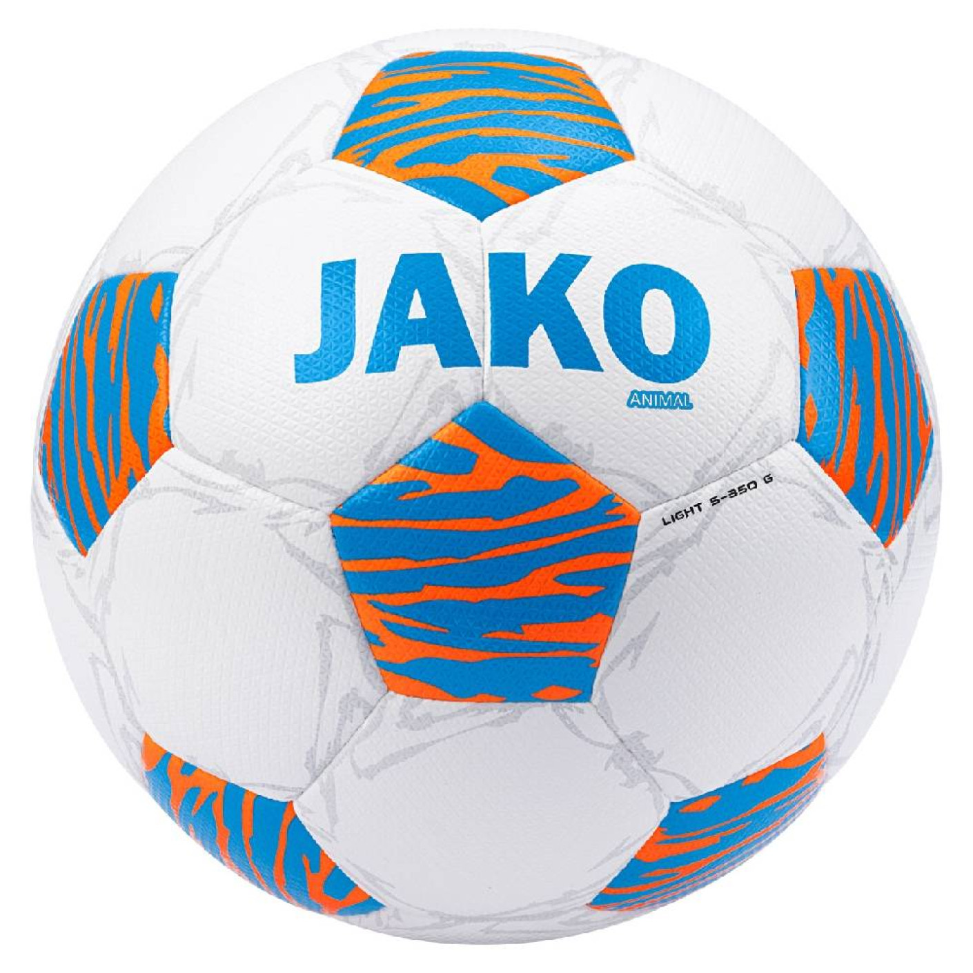 Ballon de football JAKO pour animaux, blanc, bleu, orange