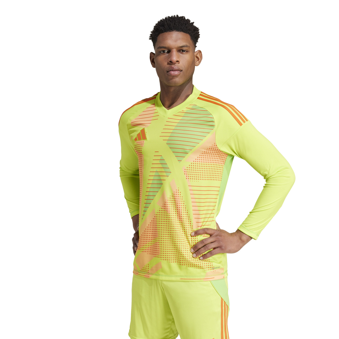 adidas Tiro 24 Competition Maillot de Gardien de But Manches Longues Jaune Orange Rose Vert