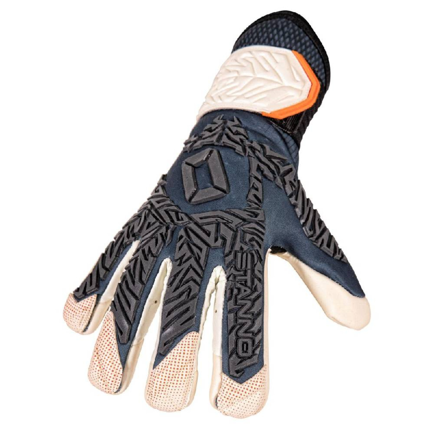 Stanno Mighty II Gants de Gardien de But Bleu Foncé Blanc Noir Orange