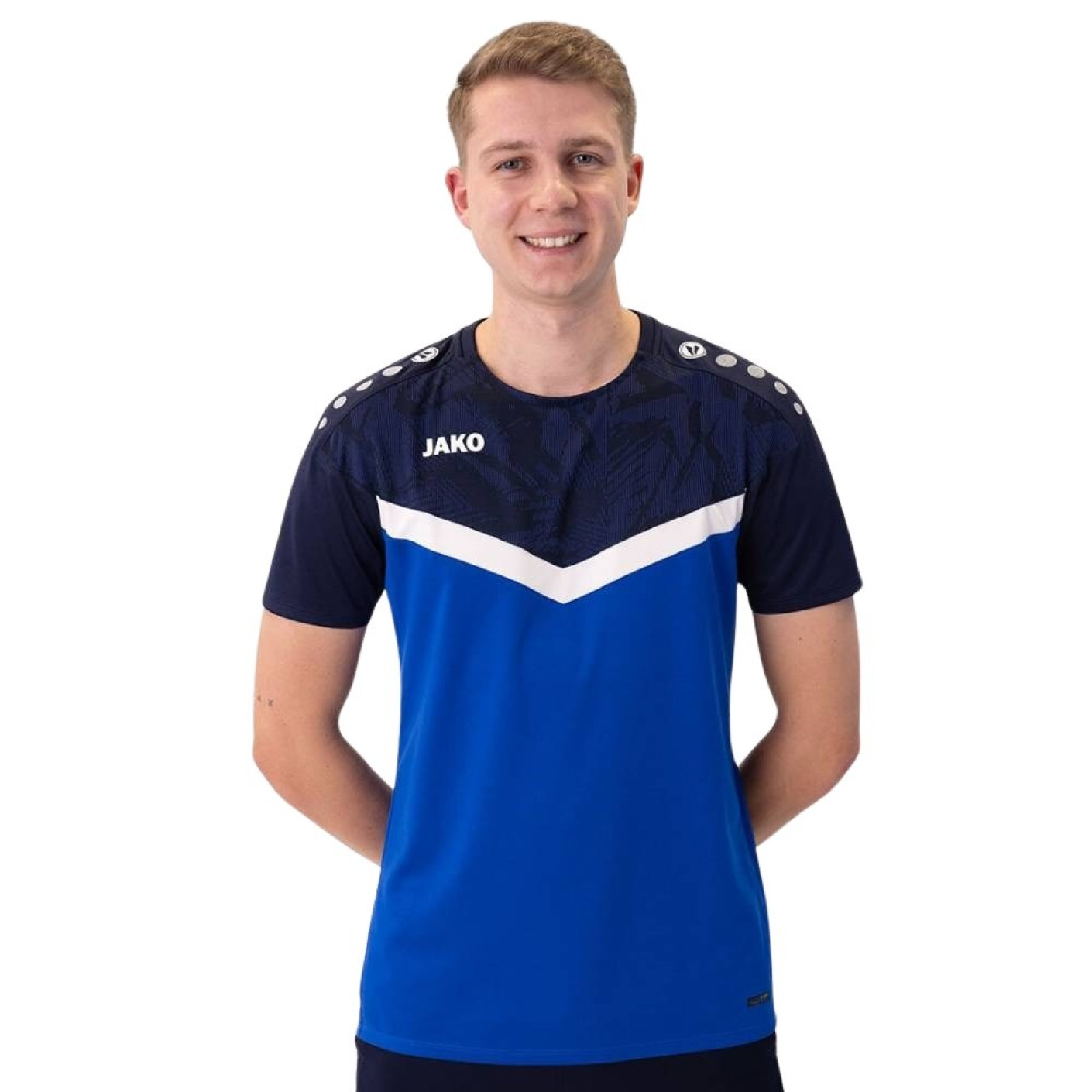 Chemise d'entraînement JAKO Iconic bleue