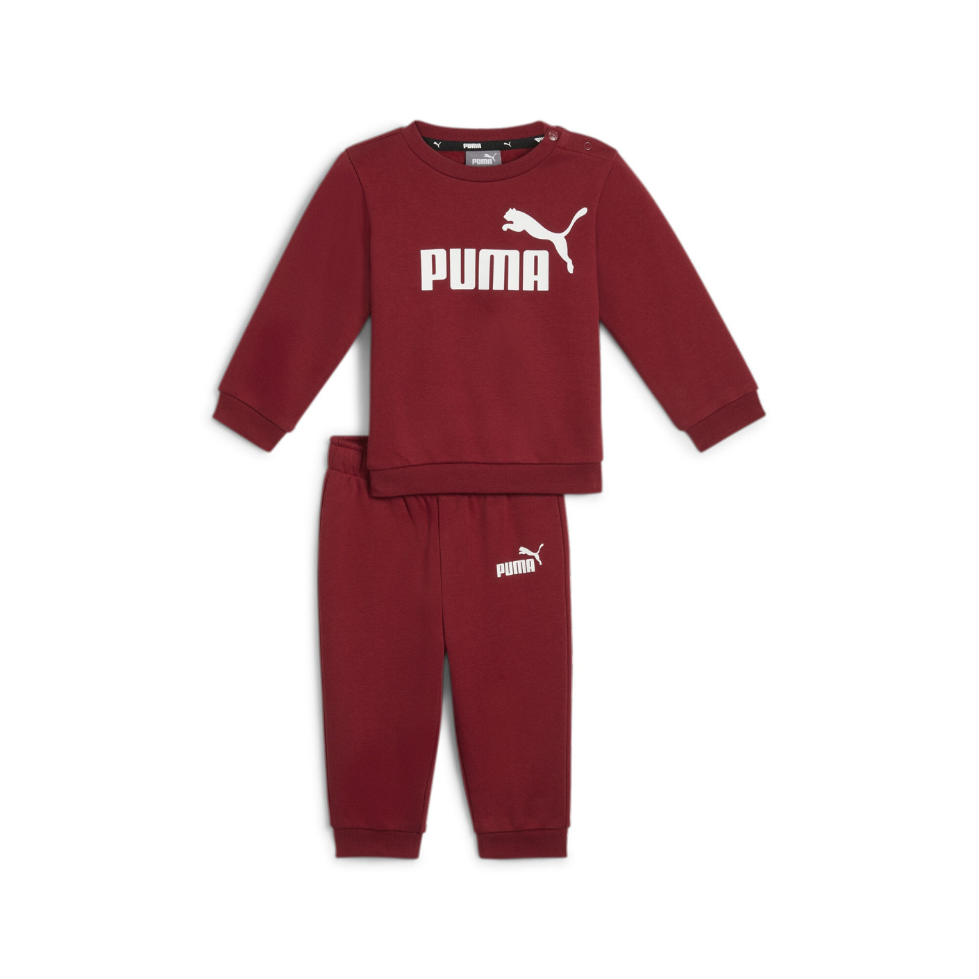 PUMA Minicats Essentials Jogging Survetement Bebe Tout Petits Rouge Blanc