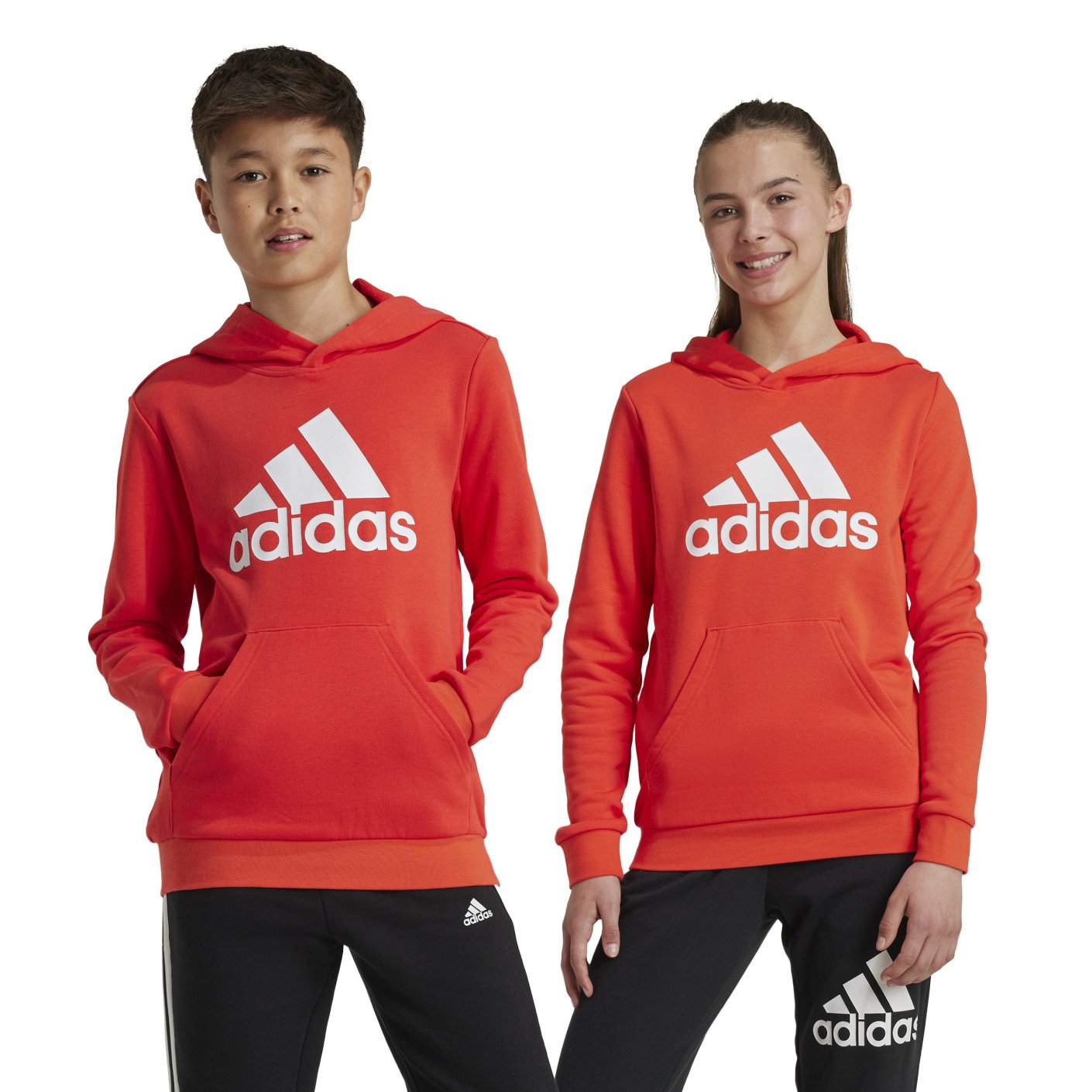 adidas Essentials Big Logo Sweat à Capuche Enfants Rouge Blanc