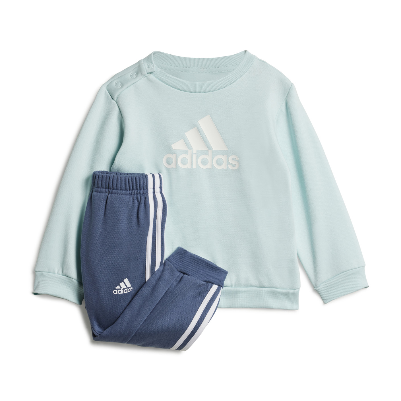 adidas Badge of Sport Joggingpak Baby / Peuters Lichtblauw Donkerblauw Wit