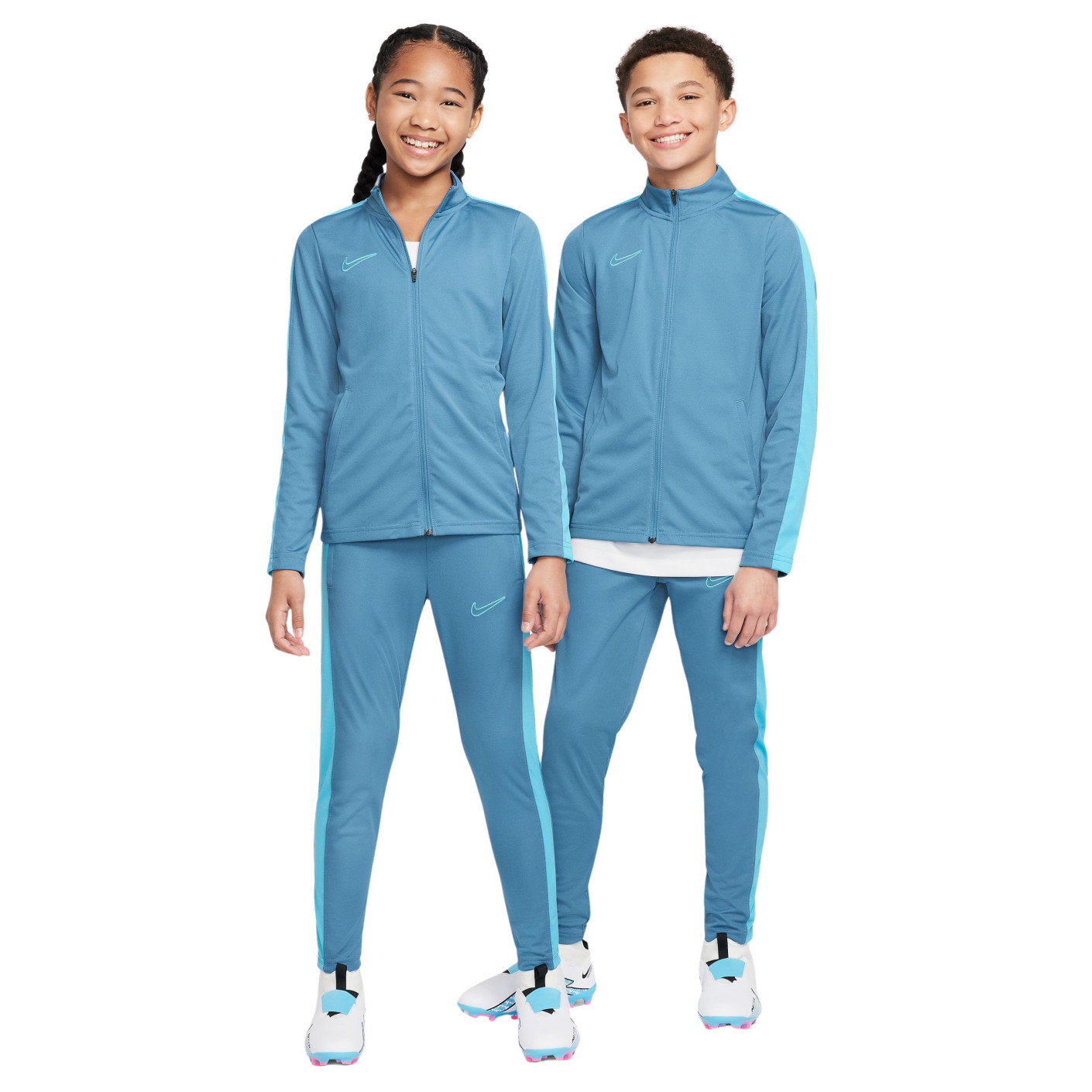 Survêtement Nike Academy 23 à fermeture éclair intégrale pour enfants, bleu, bleu clair