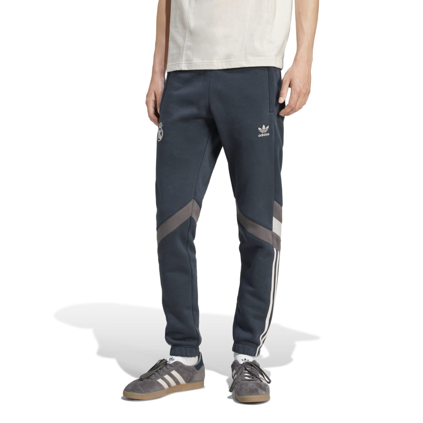 adidas Real Madrid Originals Pantalon d'Entraînement 2024-2025 Gris Foncé Gris Brun