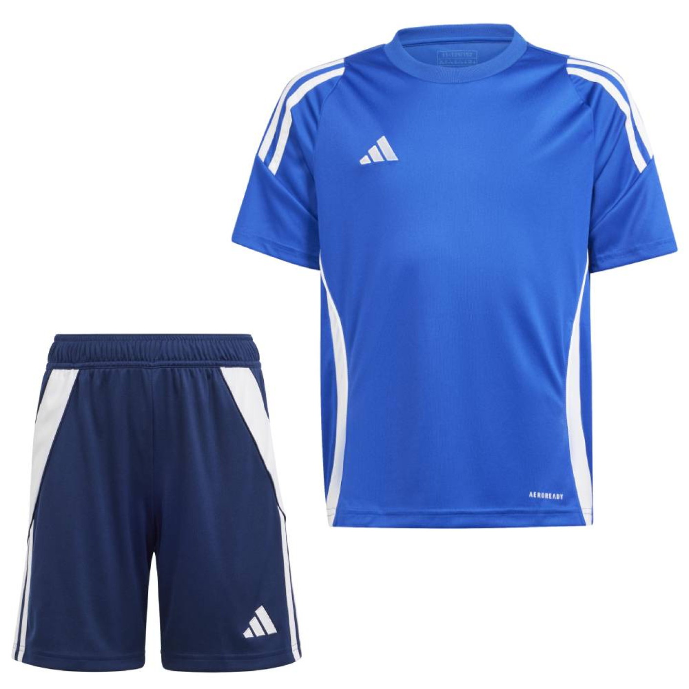 adidas Tiro 24 Trainingsset Kids Blauw Donkerblauw Wit