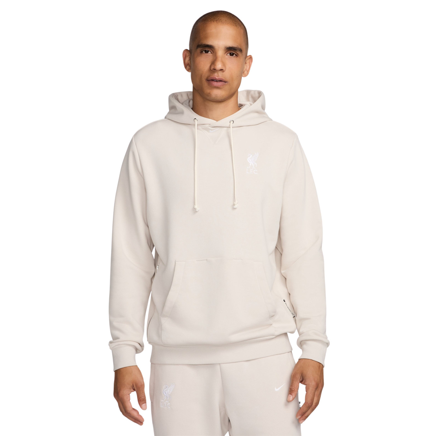 Sweat à capuche Nike Liverpool Standard Issue 2024-2025 Beige Blanc