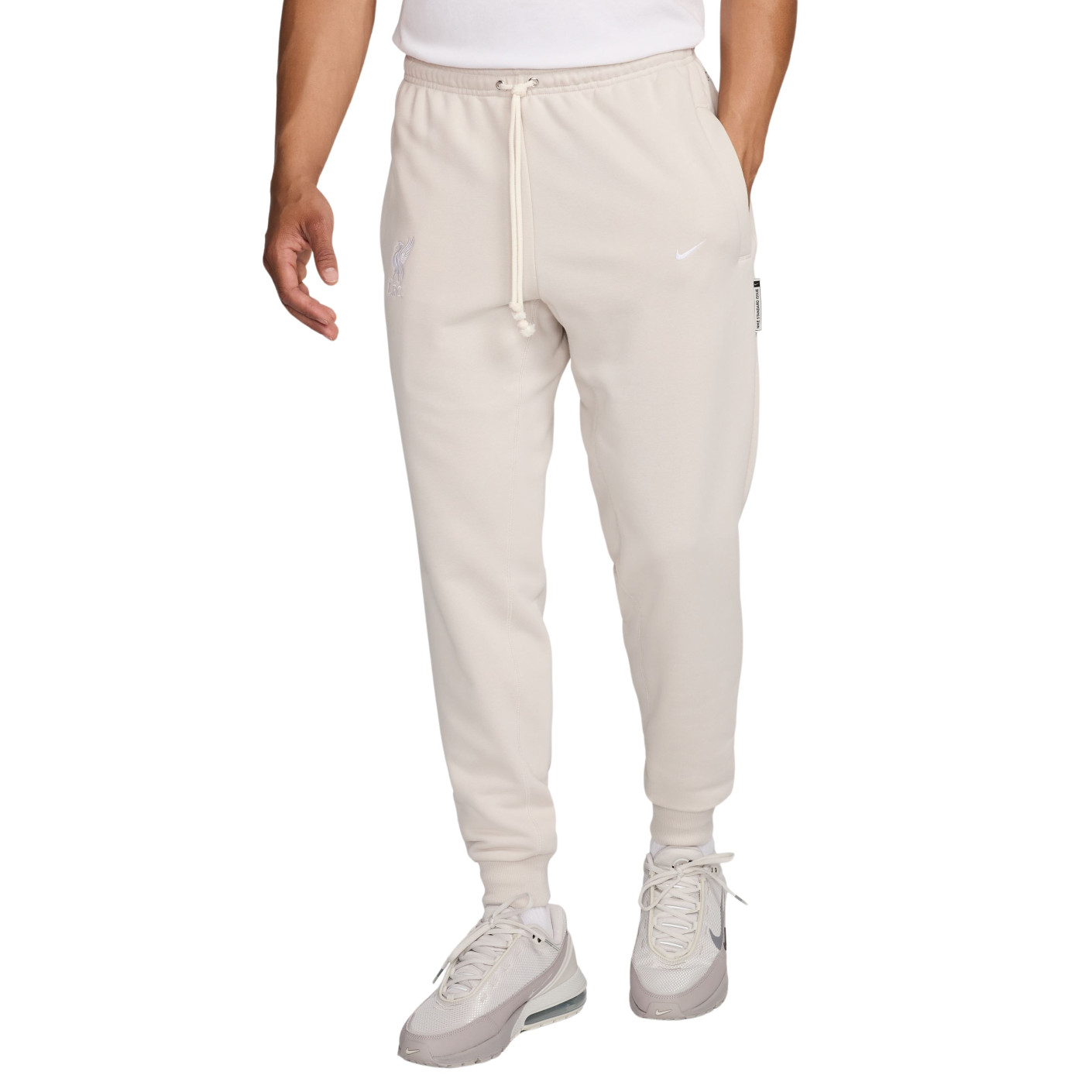 Nike Liverpool Taper Pantalon d'Entraînement 2024-2025 Beige Blanc