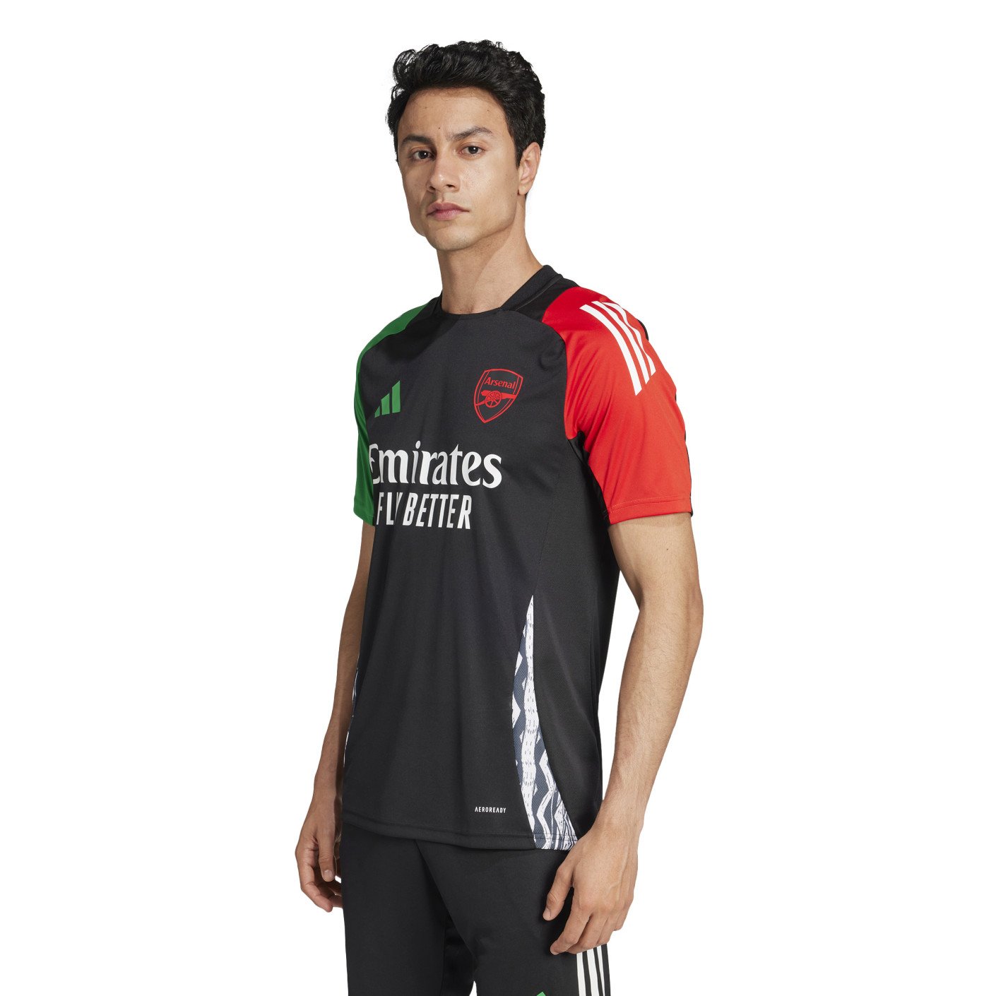 adidas Arsenal Maillot d'Entraînement Europe 2024-2025 Noir Vert Rouge Blanc