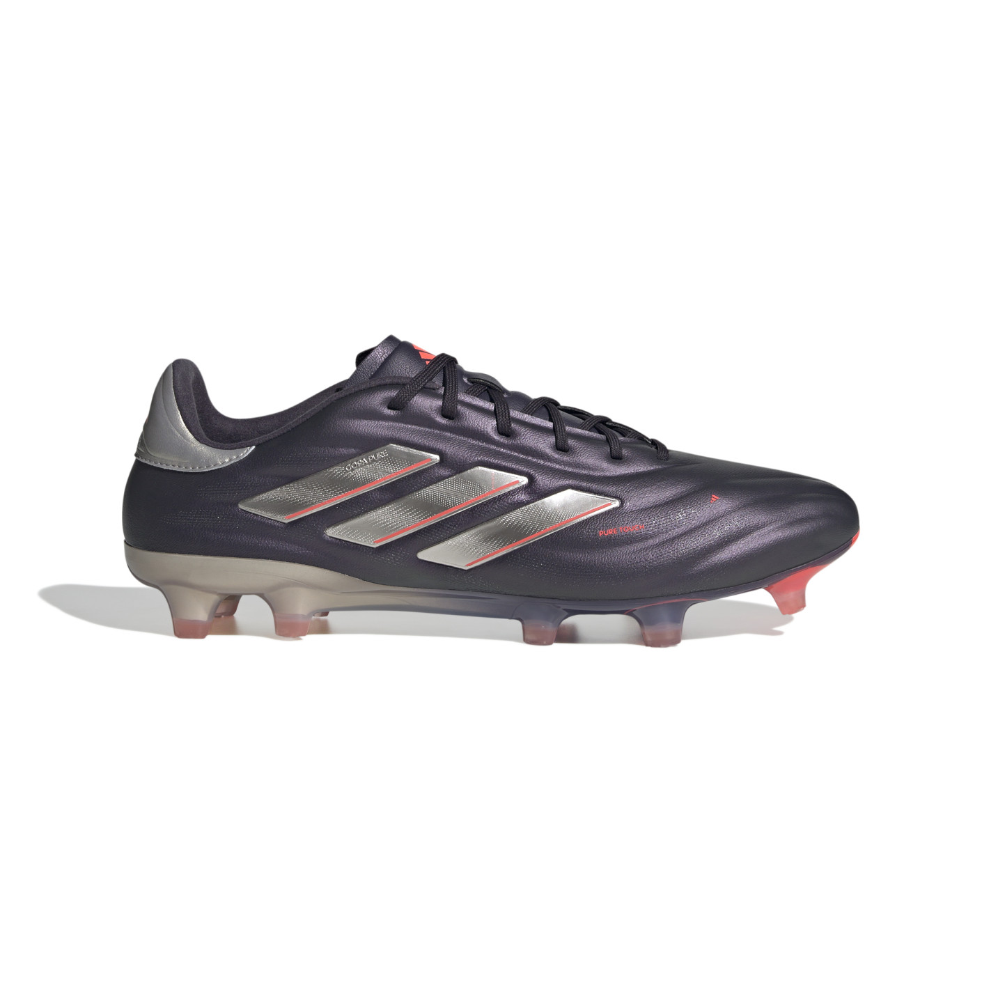 adidas Copa Pure 2 Elite Gazon Naturel Chaussures de Foot (FG) Mauve Foncé Argenté Rose