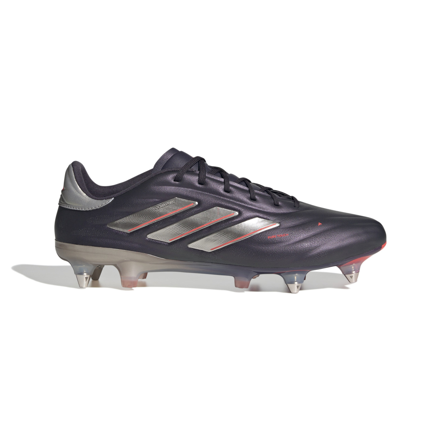 adidas Copa Pure 2 Elite Crampons Vissés Chaussures de Foot (SG) Mauve Foncé Argenté Rose