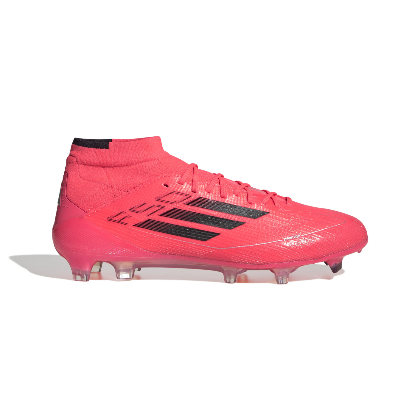 adidas F50 Elite Mid Gras Voetbalschoenen (FG) Felrood Zwart Zilver