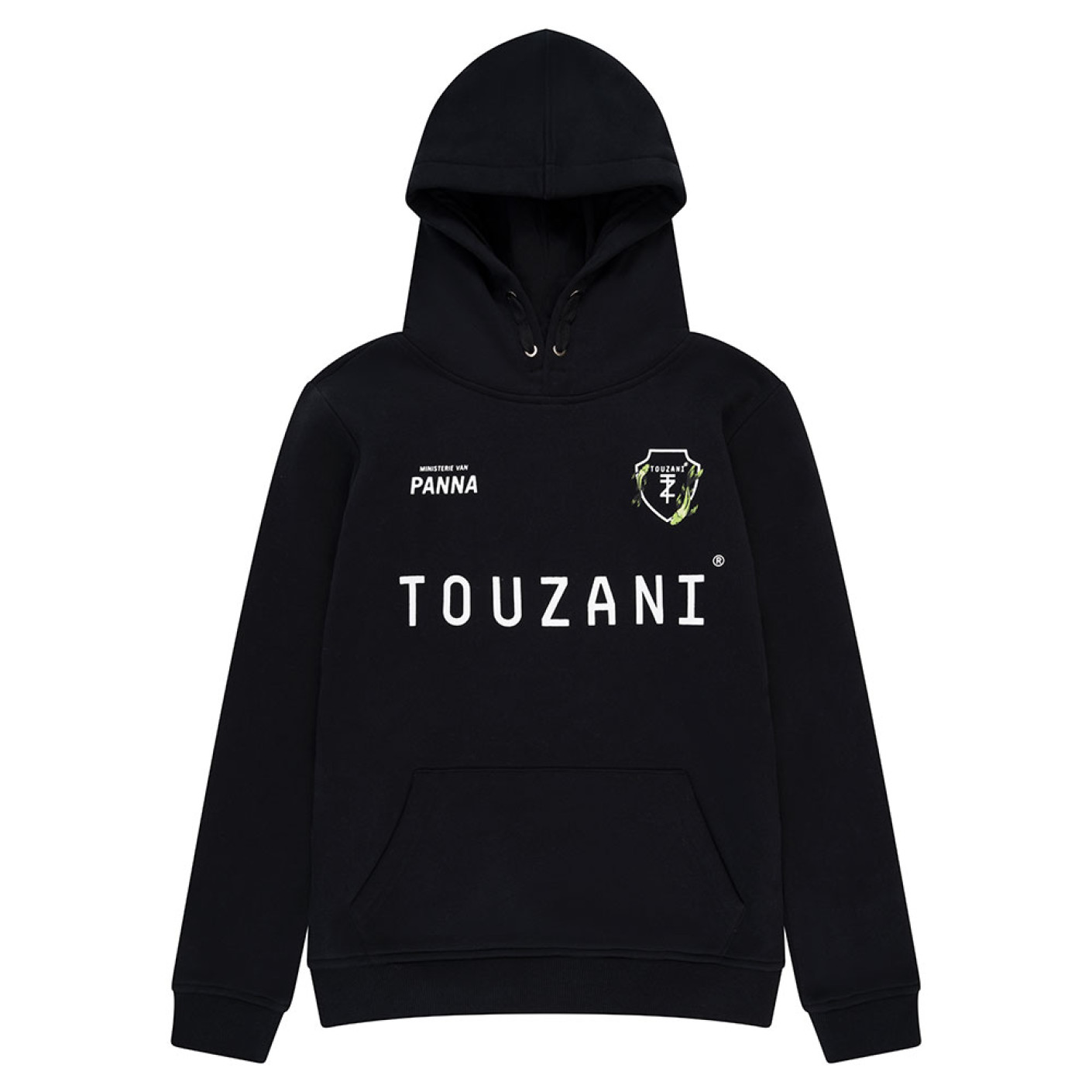 Sweat à capuche Touzani Gosanke pour enfants noir et blanc