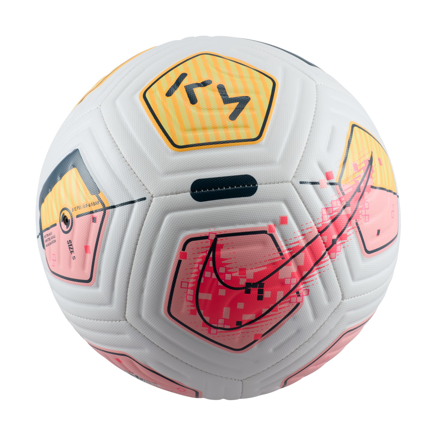 Nike Academy Kylian Mbappé Ballon de Foot Taille 5 Blanc Jaune Rose